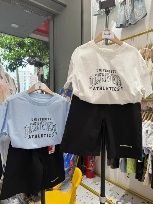 01098夏款中大童男童套装