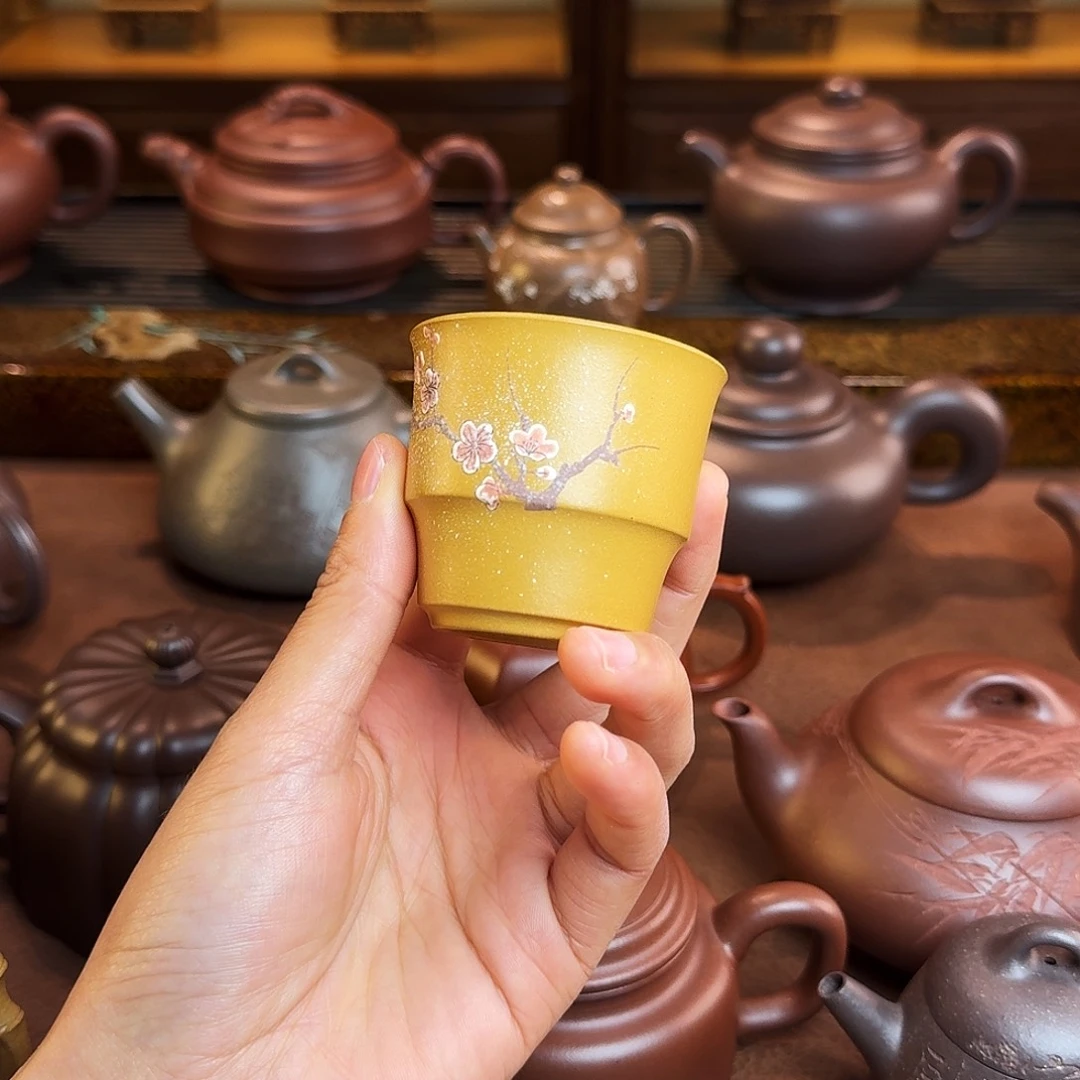 紫砂茶壶主人杯，段泥