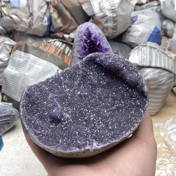 紫晶珠宝半成品未镶嵌