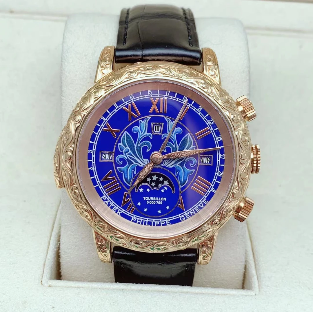 99新 Patek Philippe/百达翡丽 5961升级6002G双面44表径单表