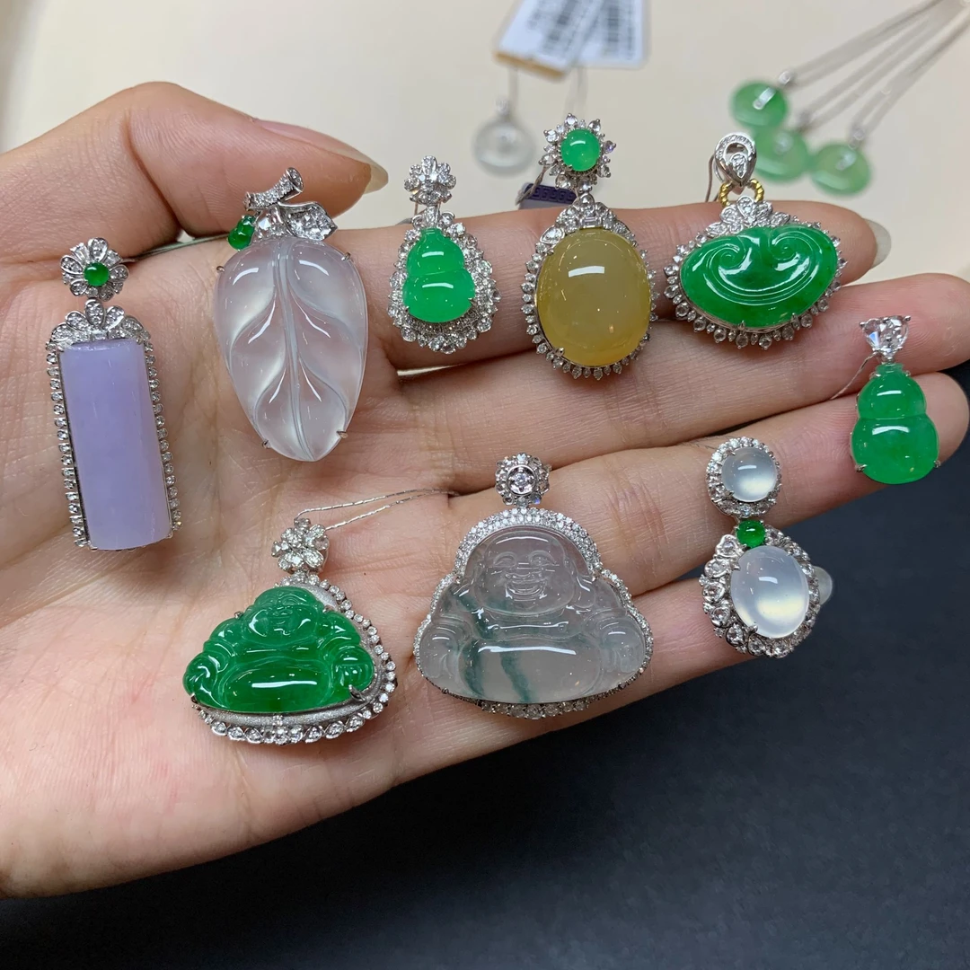 【彩虹盘】翡翠-多样性发其一|AL003|CXQ21