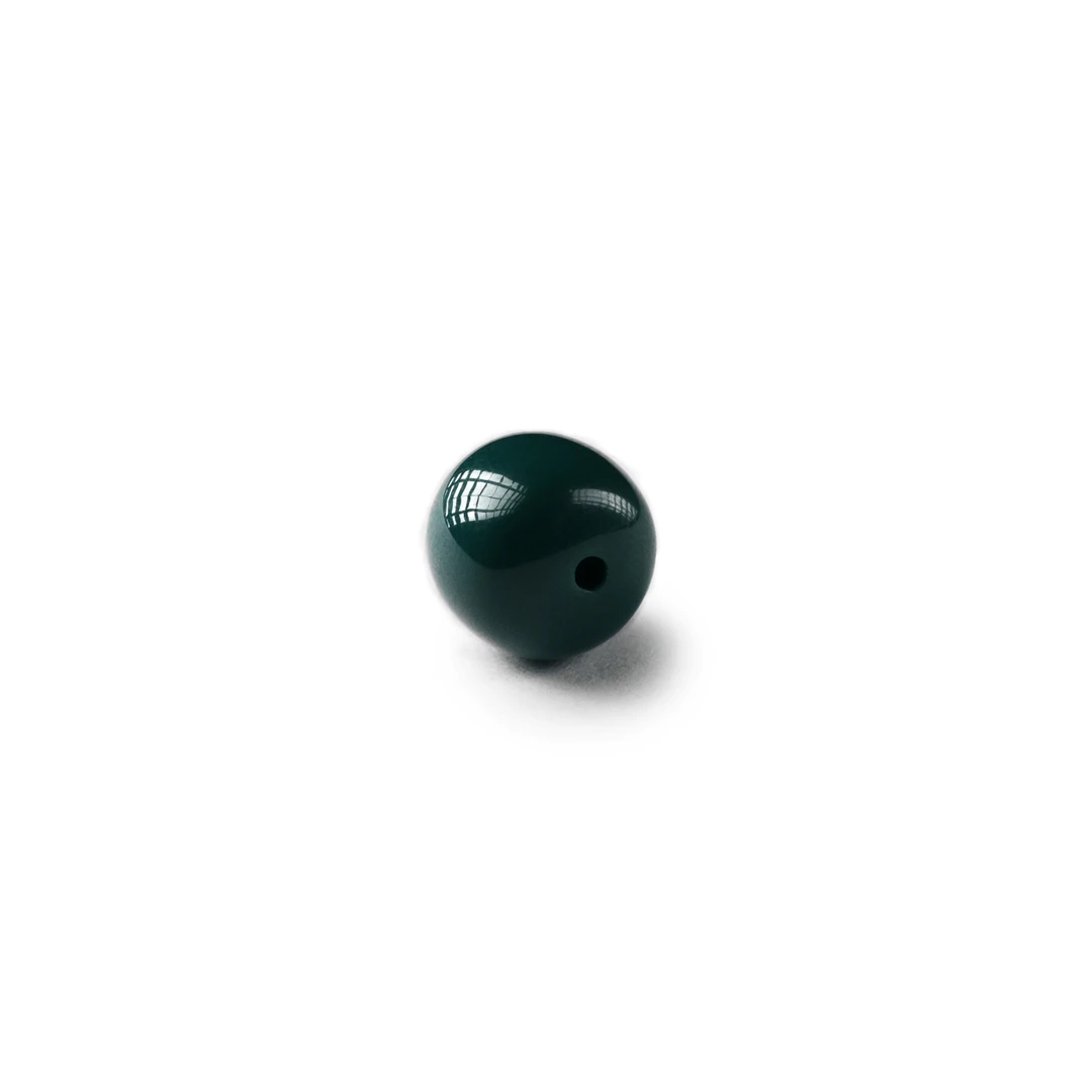 地狱绿老型 文玩配饰  朝奉精选 尺寸9mmX10.3mm