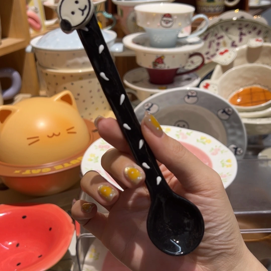 纽扣小狗酸奶勺子