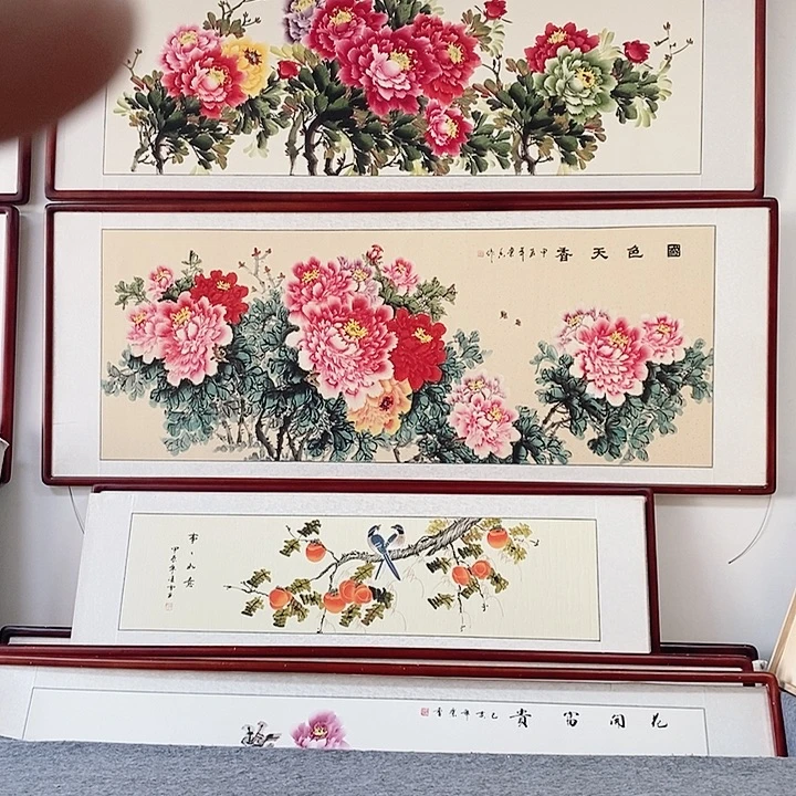 国画花开富贵牡丹挂画