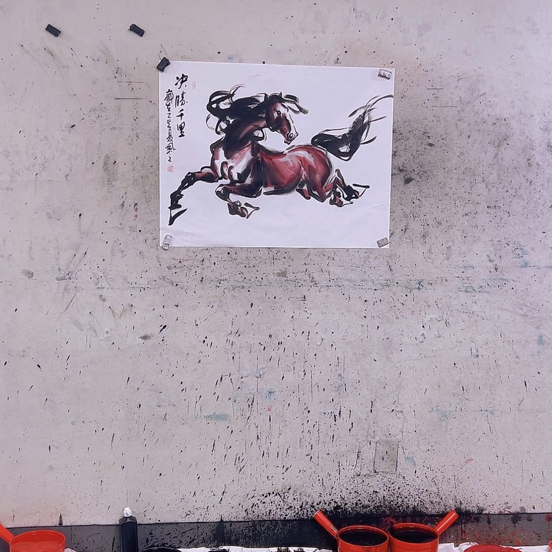 国画云*扬三尺90x70c m c m