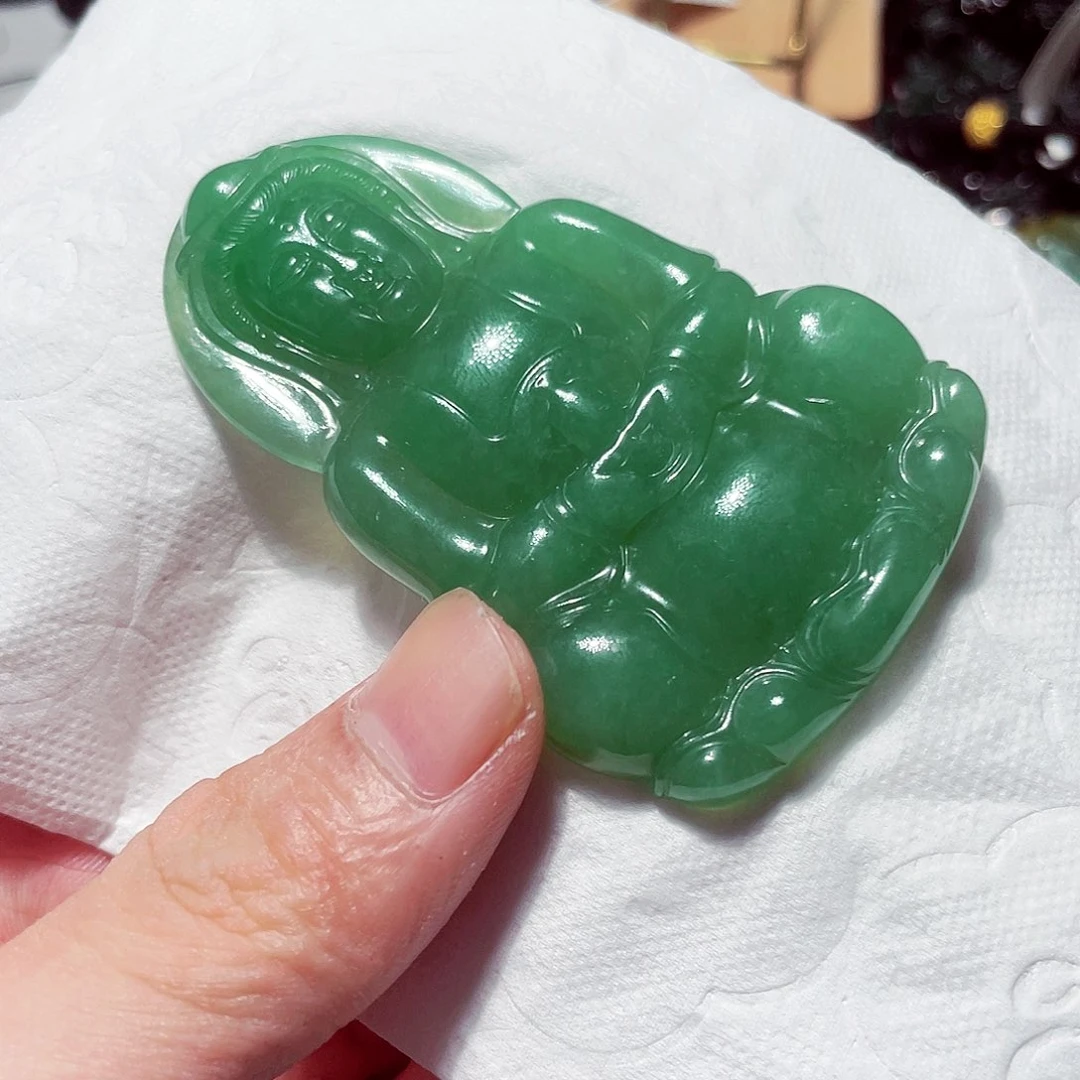 翡翠未镶嵌颈饰诚****）翡翠