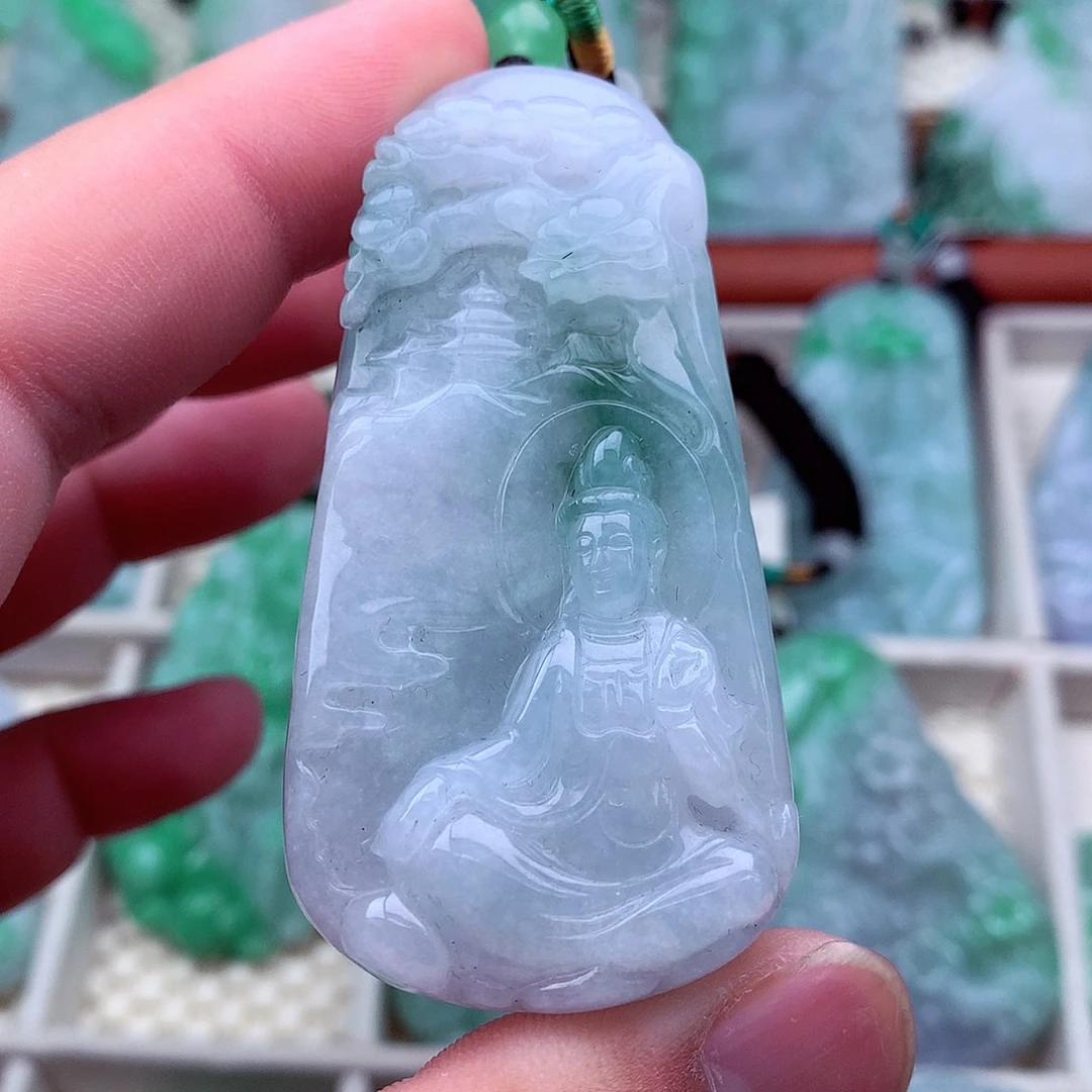 翡翠未镶嵌吊坠(不含链)