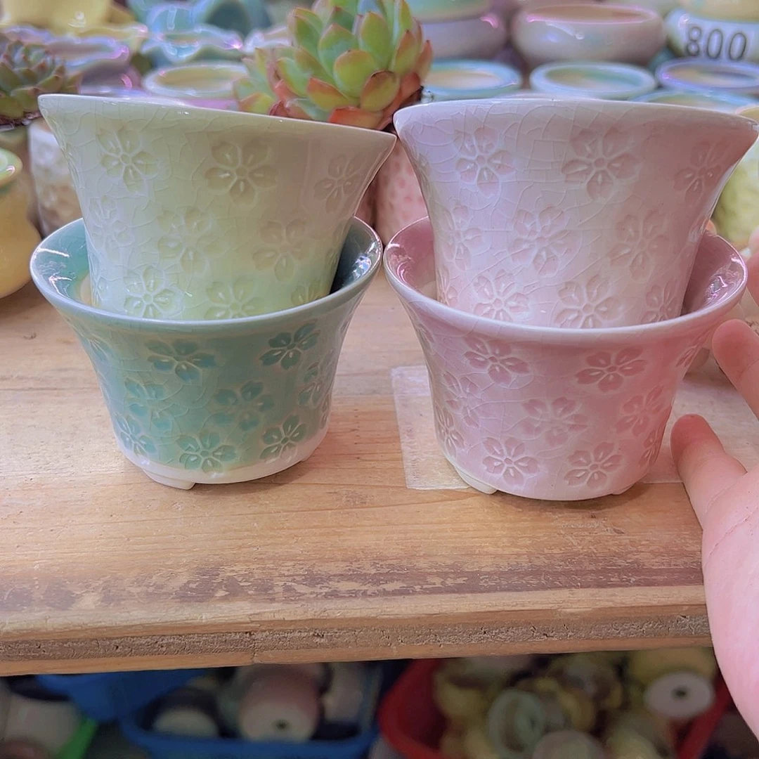 陶瓷花盆当场满12包邮