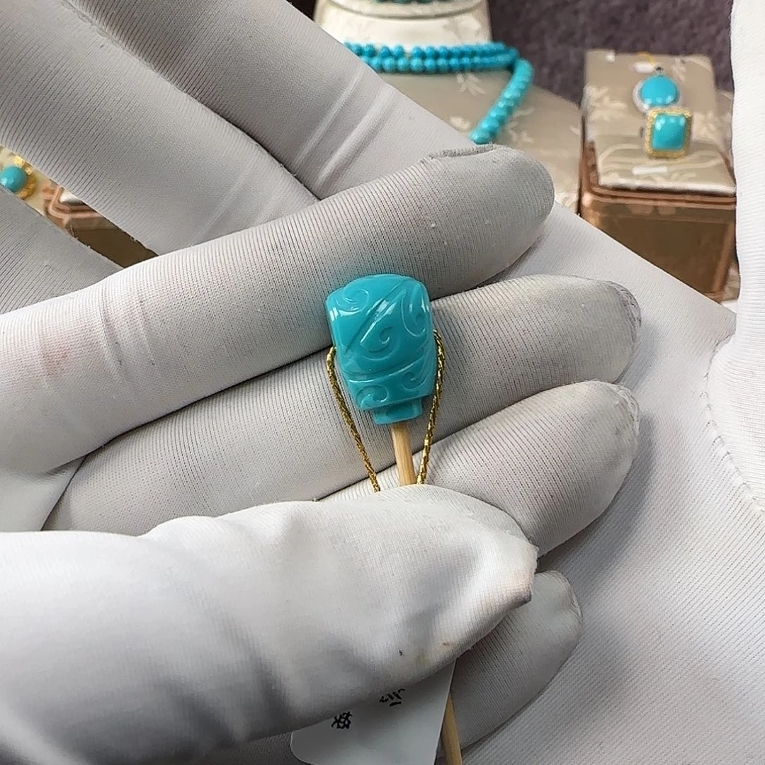 绿松石未镶嵌10mm➕三通