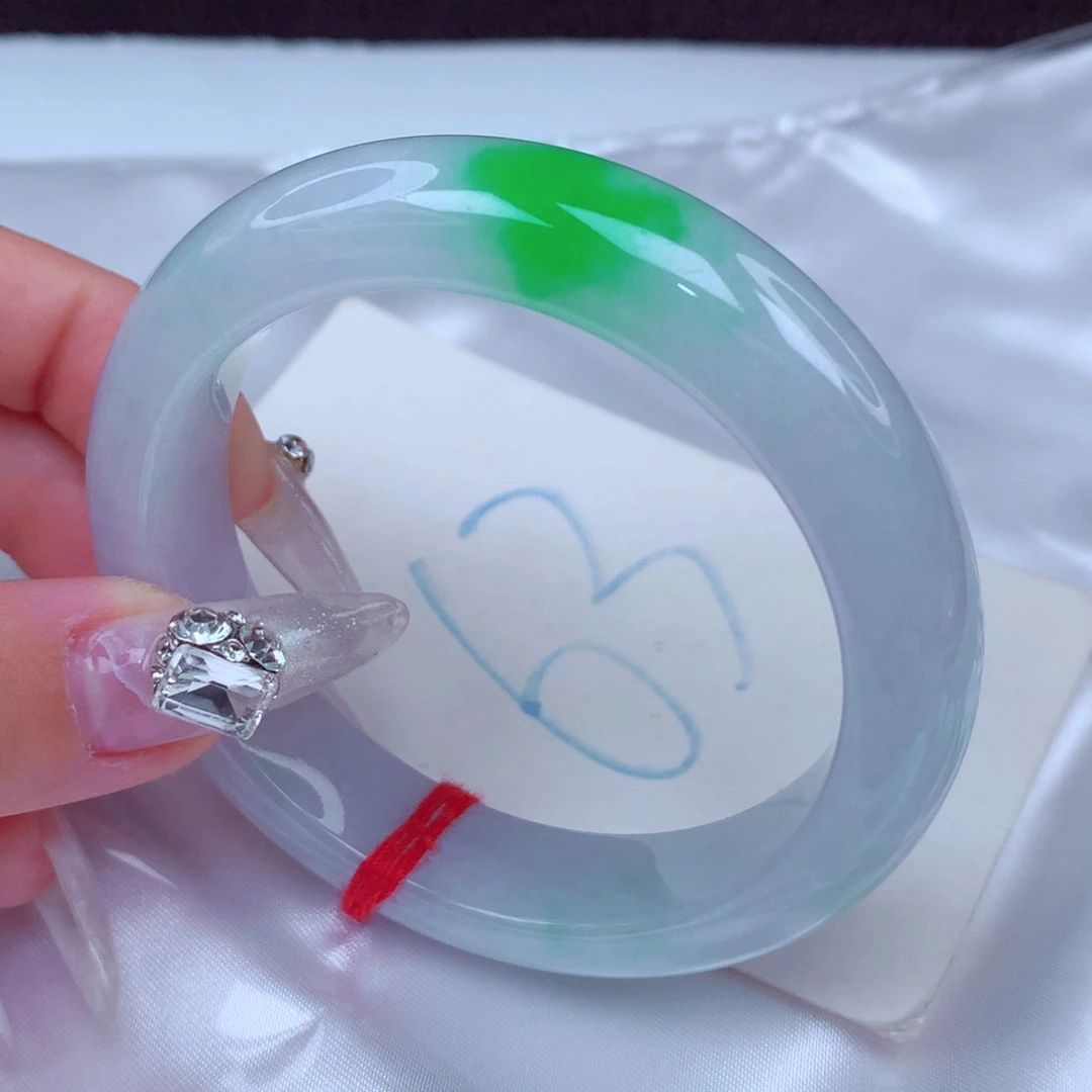 翡翠手镯未镶嵌天然缅甸翡翠A货手镯