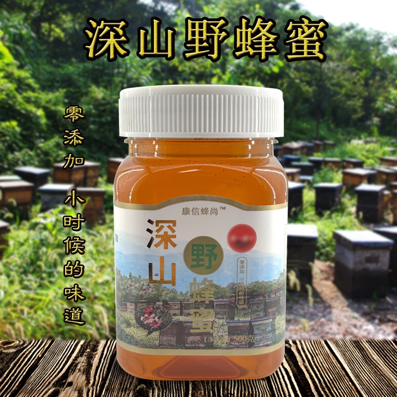 康信蜂尚优选 品质深山野蜂蜜500g/瓶