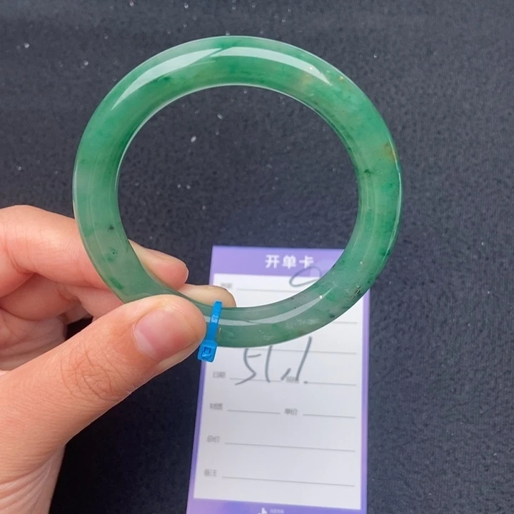 竹牌天然A货非洲翠手镯93