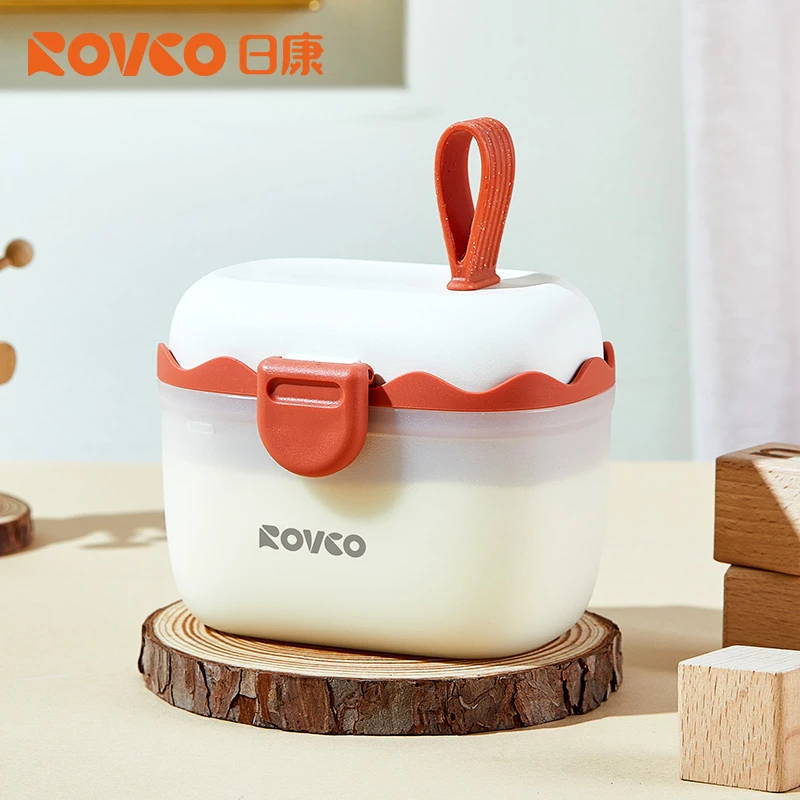 日康婴儿奶粉盒大容量便携式外出分装米粉储存辅食盒密封防潮罐