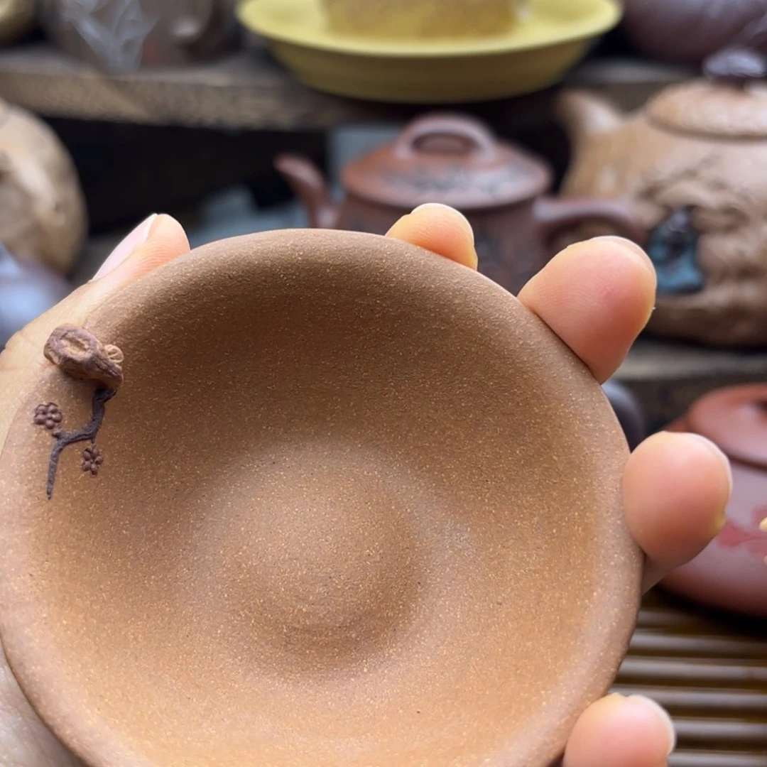 茶壶紫砂梅花黄降坡60c c