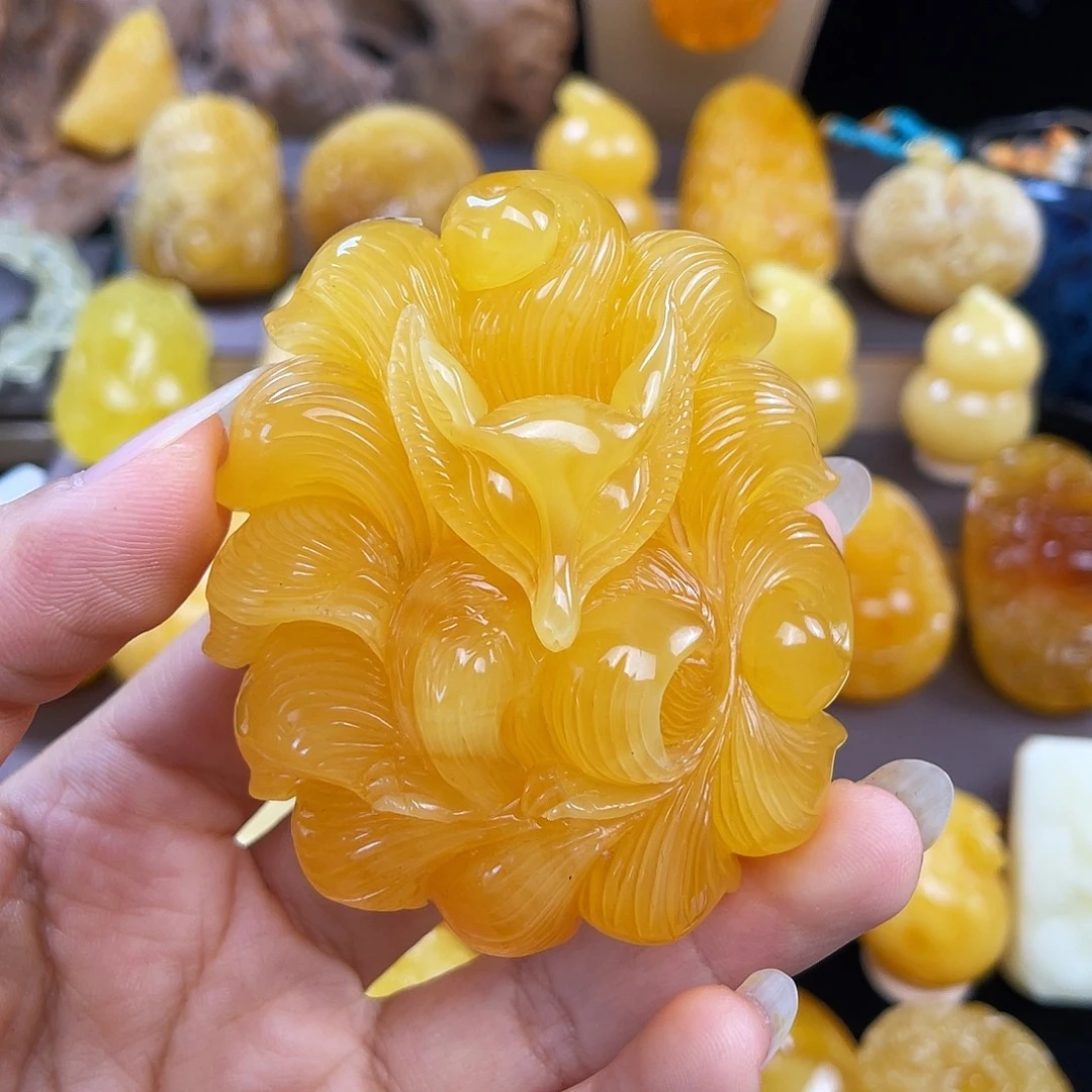 琥珀未镶嵌珠宝奇石