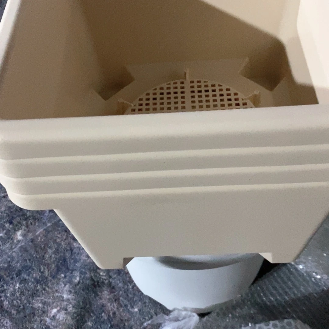 树脂4个米色球根方无托