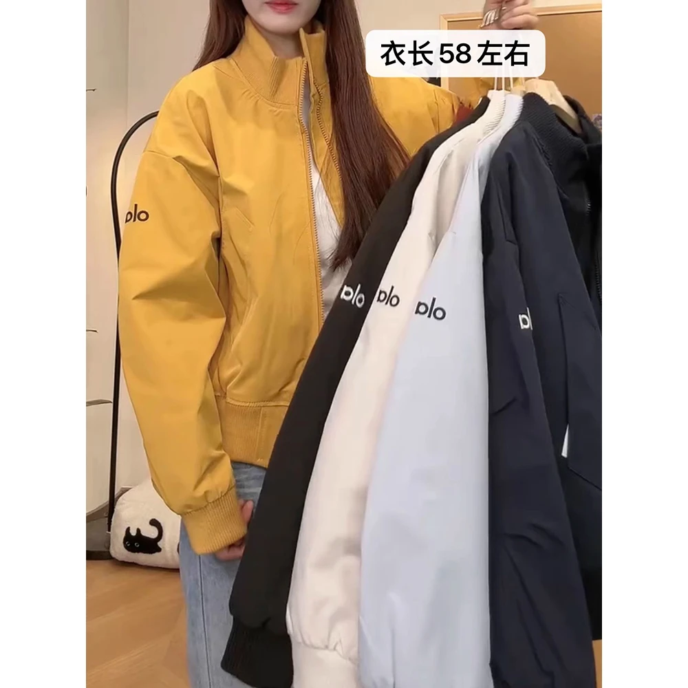 美式高街立领拉链短款外套百搭夹克上衣秋季长袖款设计感休闲韩版