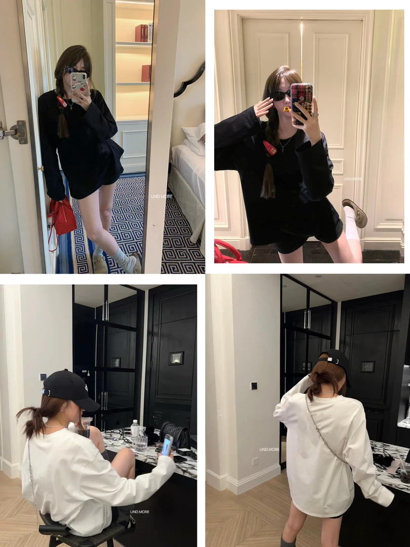 UND K2100# 男女同款｜纯棉无骨t恤长款百搭