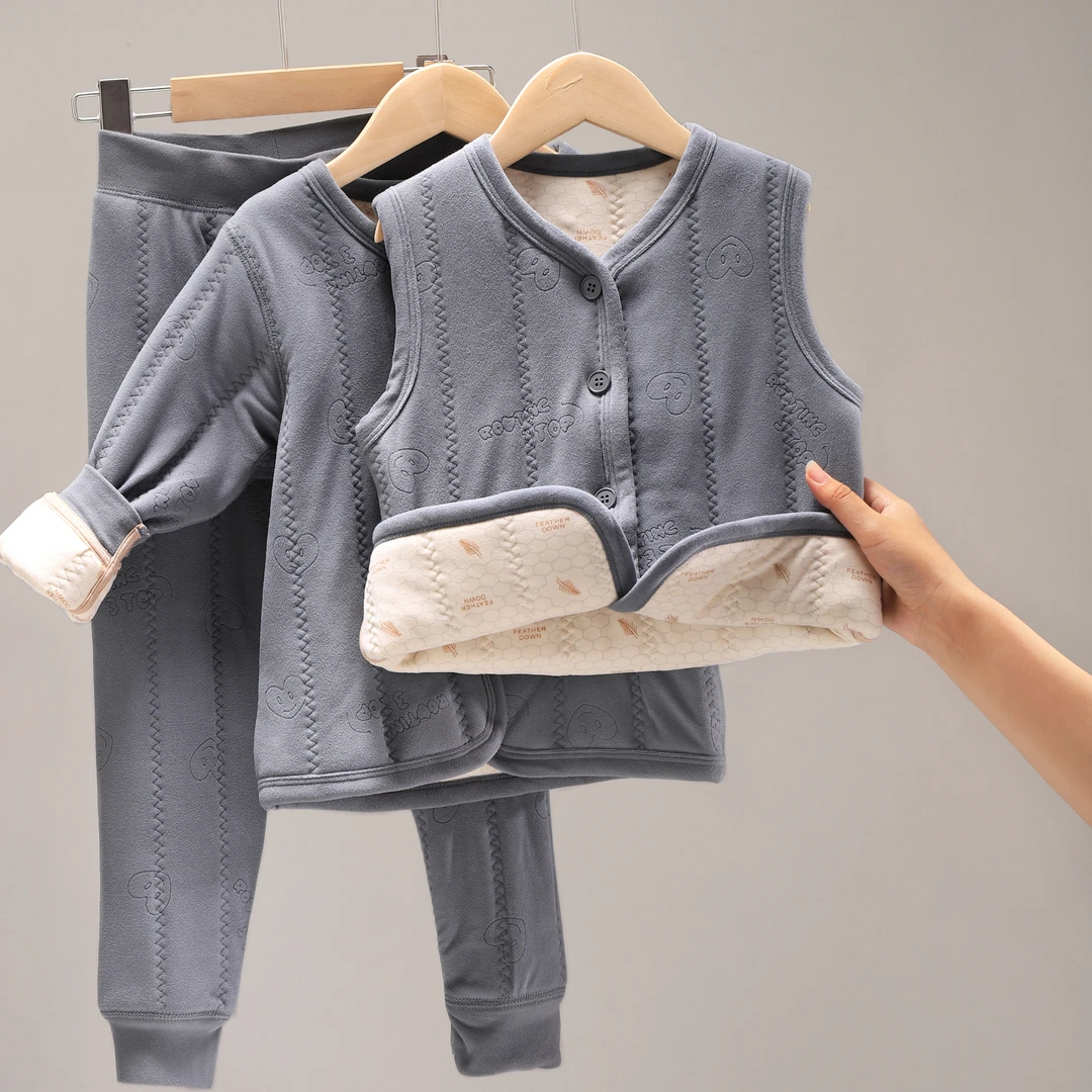 三件套棉衣棉袄马甲棉裤校服神器加厚三层棉服 ZH25-058