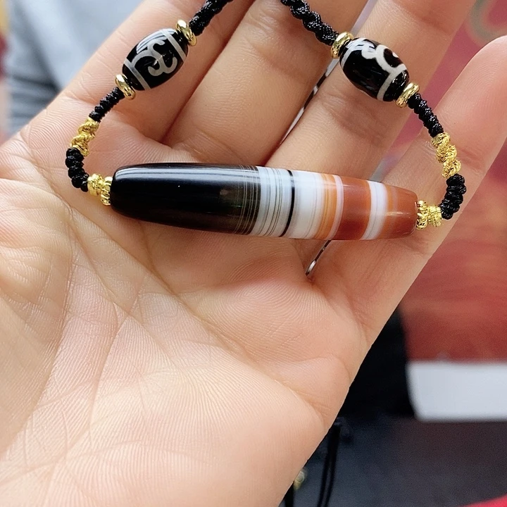 玛瑙/玉髓合金颈饰