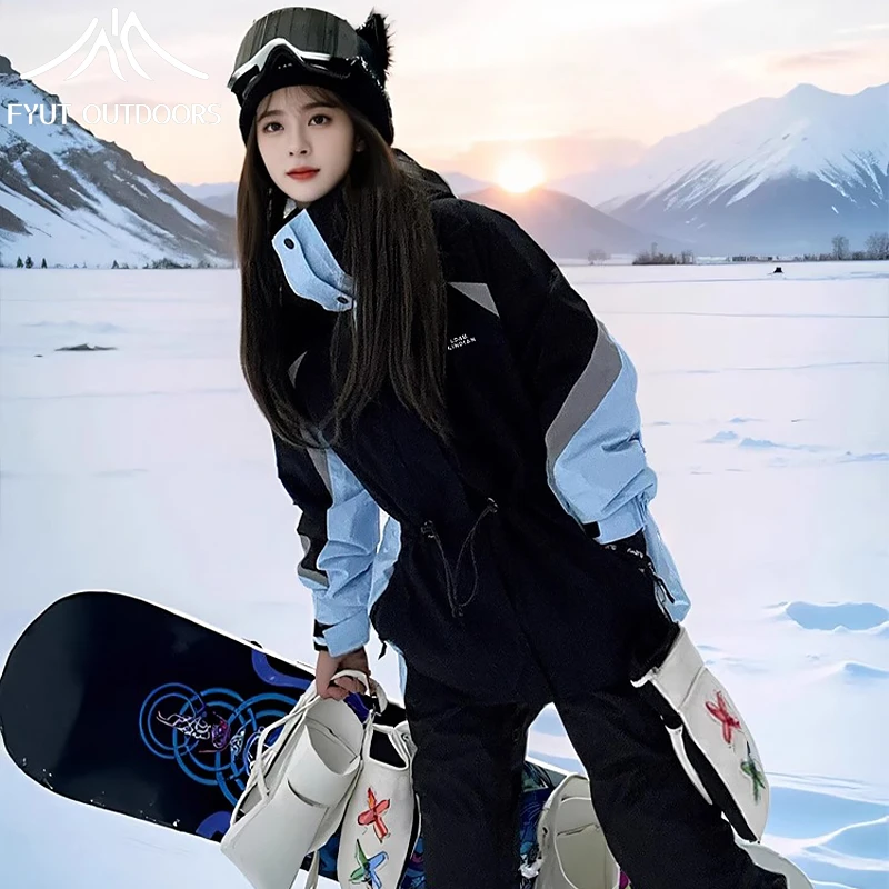 FYUT户外滑雪服收腰套装男女2025秋冬新款防风防水耐磨保暖滑雪裤
