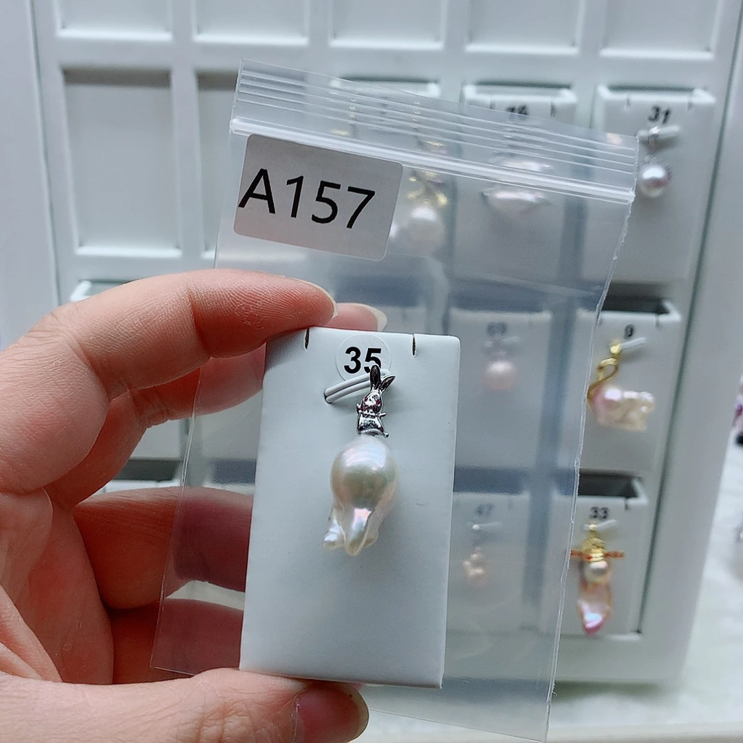 合金吊坠(不含链)淡水珍珠