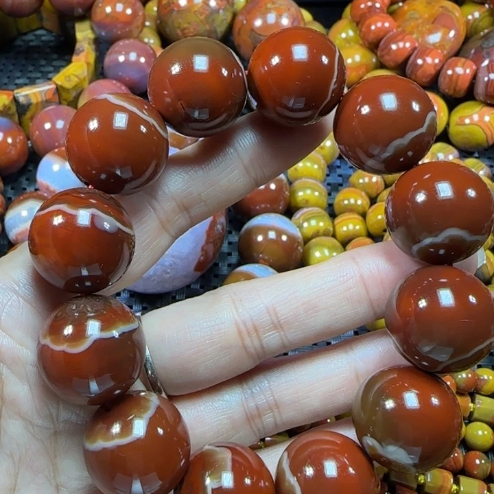 用***0玛瑙/玉髓未镶嵌手串