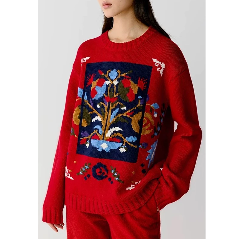 原单非市面货！“小禾”新年胶囊系列羊毛针织衫C612