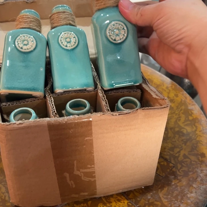 陶瓷花瓶摆件微瑕捡漏出