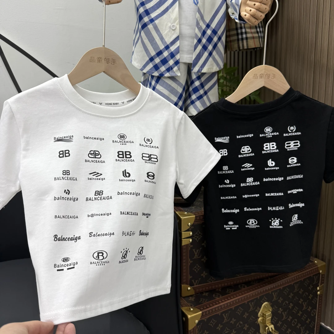 【巴家】儿童满印纯棉短袖时尚休闲夏季潮牌韩版