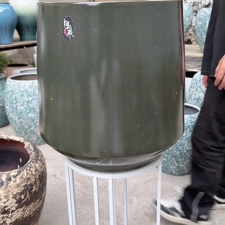 紫砂花盆高度43口径37