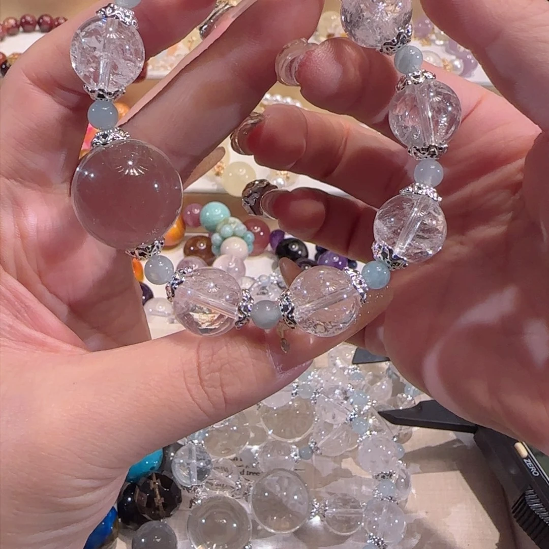 水晶手镯未镶嵌多样性发一