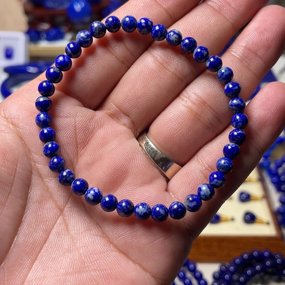 青金石未镶嵌漏！福利5mm手串