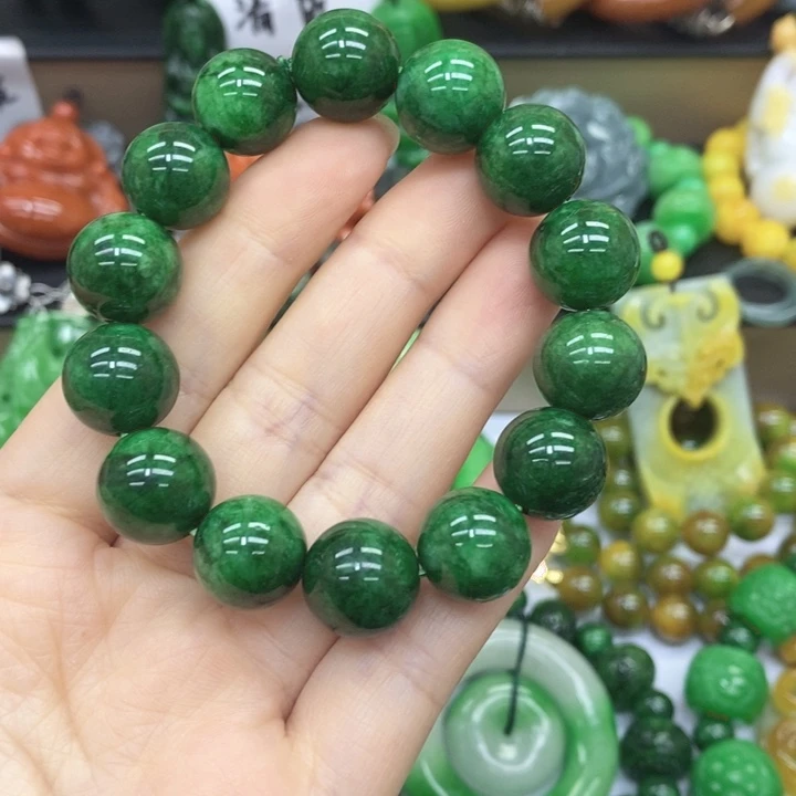 翡翠未镶嵌手链手链1