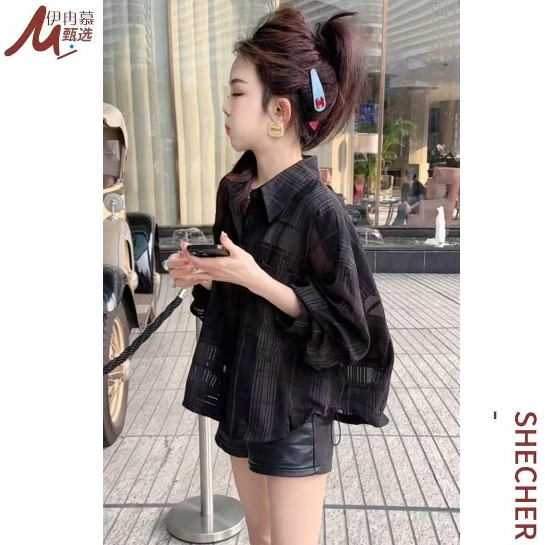 【伊冉慕甄选】长袖POLO领成人四季通用百搭显瘦薄款洋气外套2508