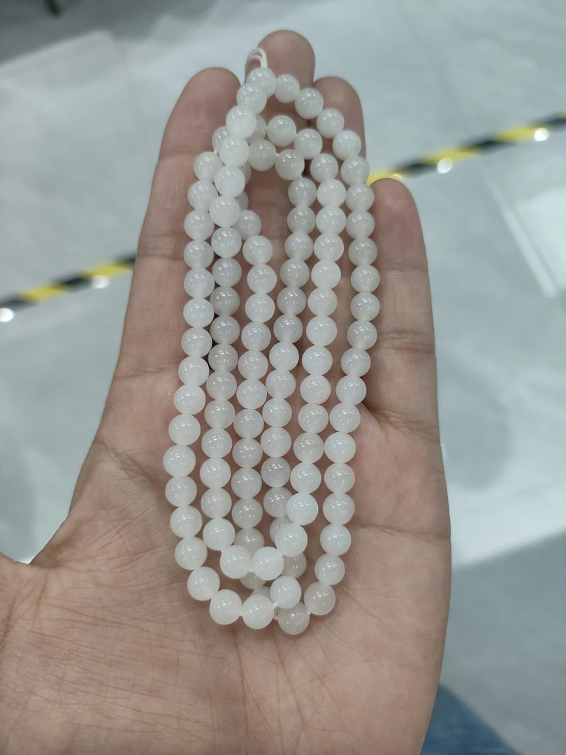 和田玉白玉卡 6 项链