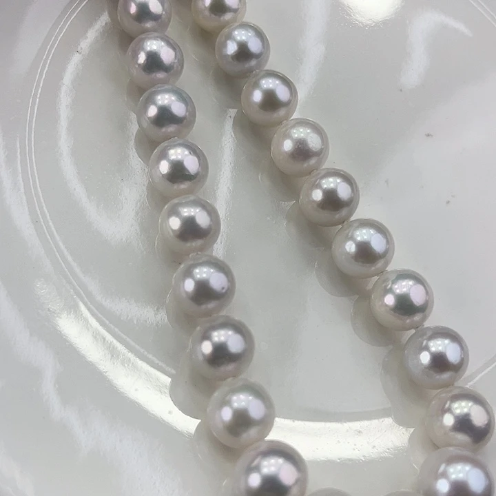 淡水珍珠颈饰银S925镶嵌卡10➕极光炫彩高品