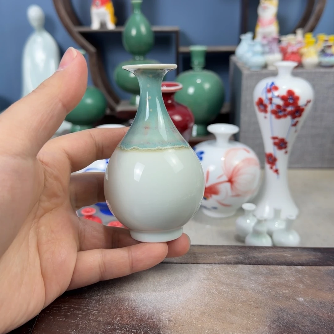 陶瓷手工小花器摆件