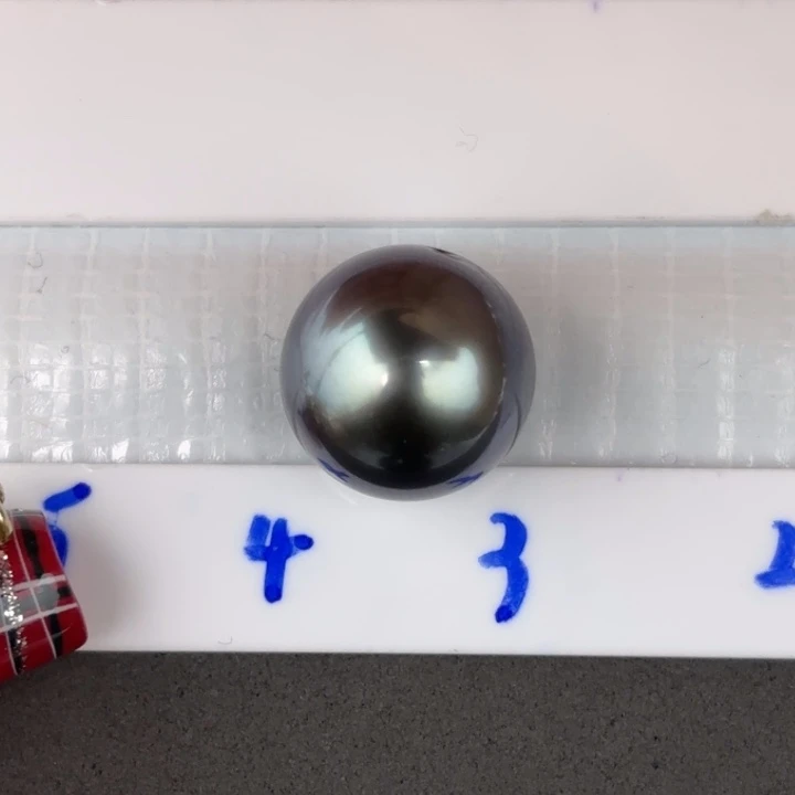 定制海水珍珠未镶嵌裸珠13.5mm大溪地一颗