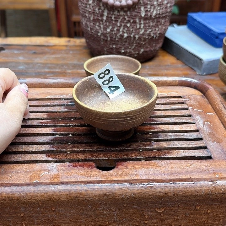 纯手工制作粗陶茶具