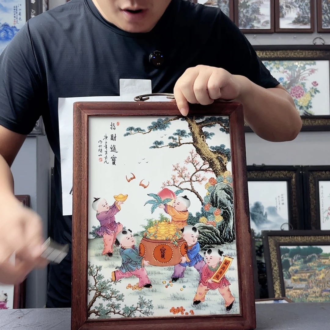 摆件景德镇陶瓷瓷板画