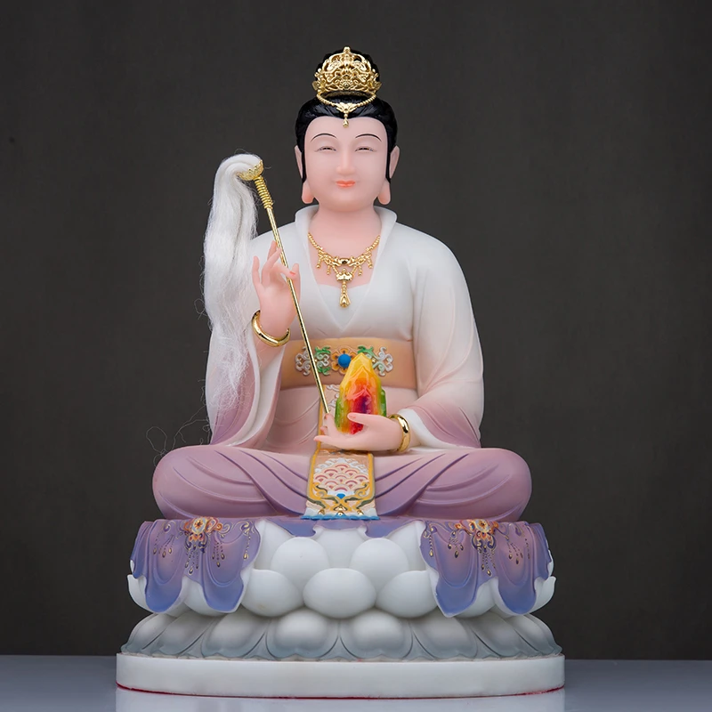 女娲神像汉白玉大地之母创世女神家用摆件创意树脂女娲娘娘神像