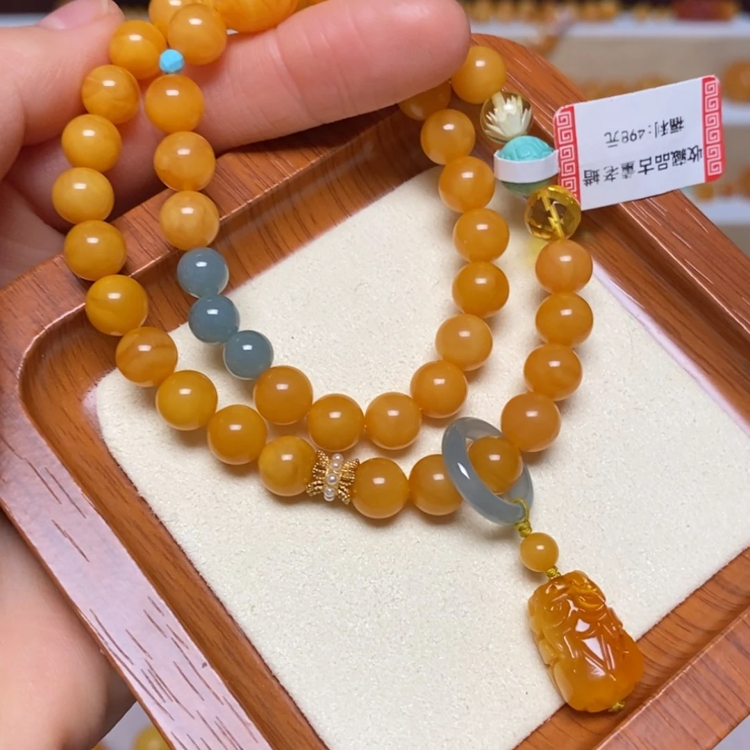 【闪购商品】未镶嵌蜜蜡手链手串
