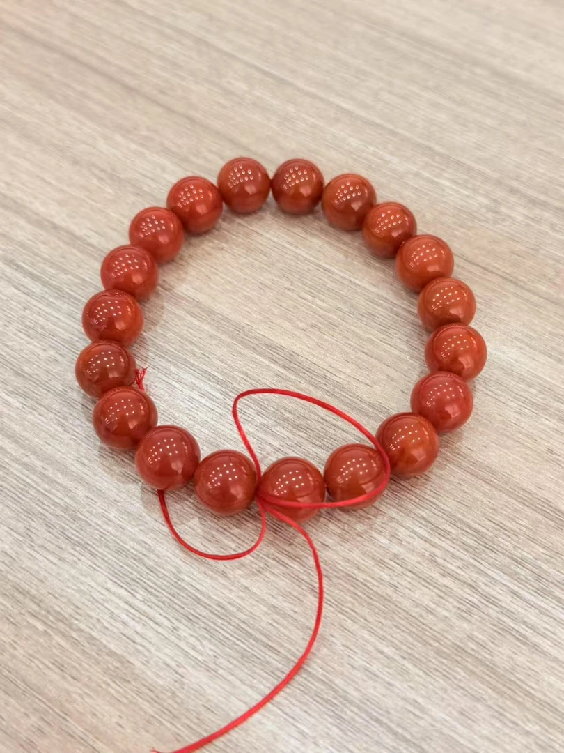 南红玛瑙末镶嵌颈饰31.93g卡10南红手串拍一发一