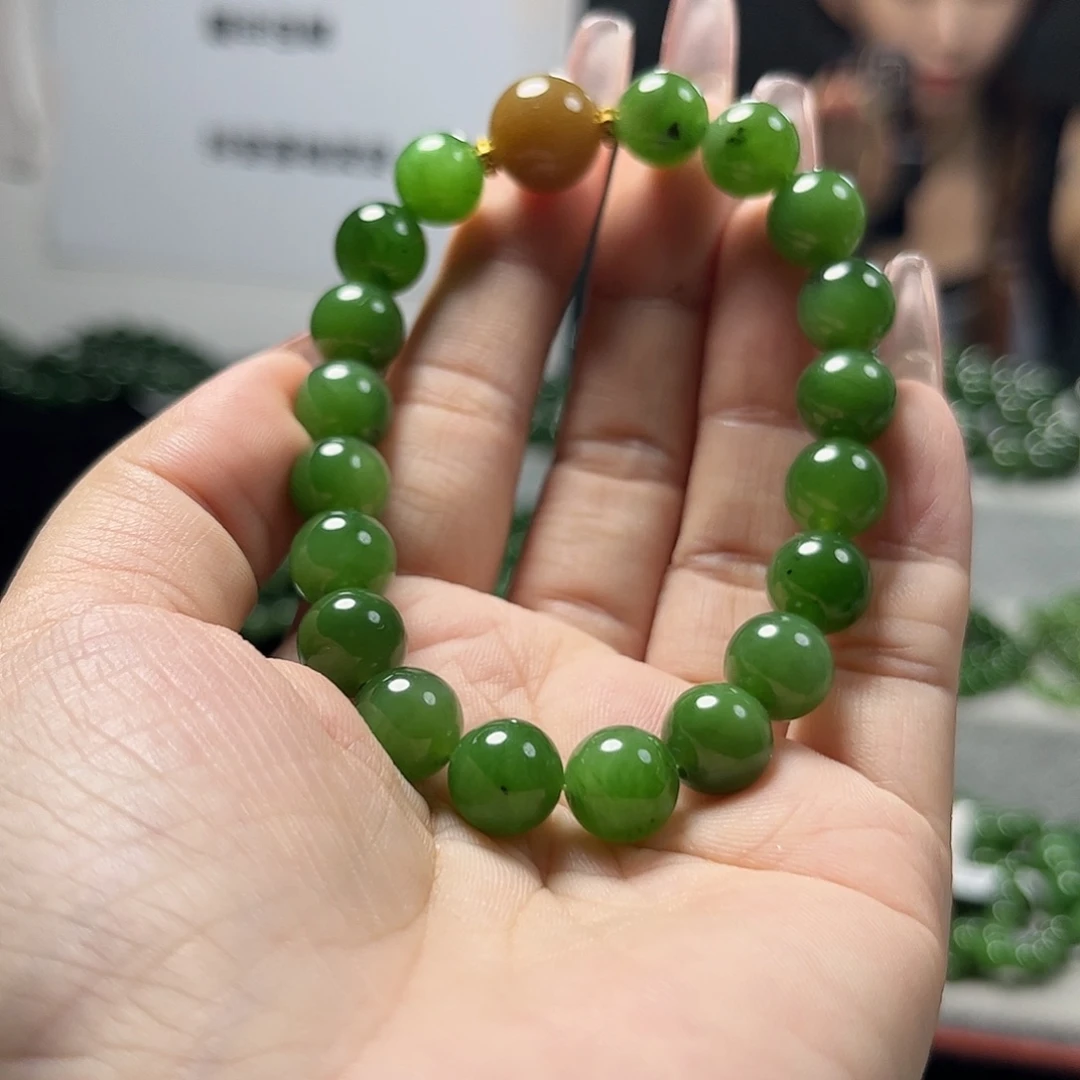 未镶嵌手链和田玉（碧玉）9.5