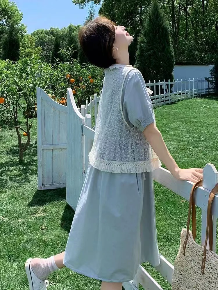 6118 娃娃领连衣裙