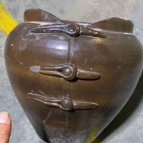 【闪购商品】紫砂花盆高约28口23手工