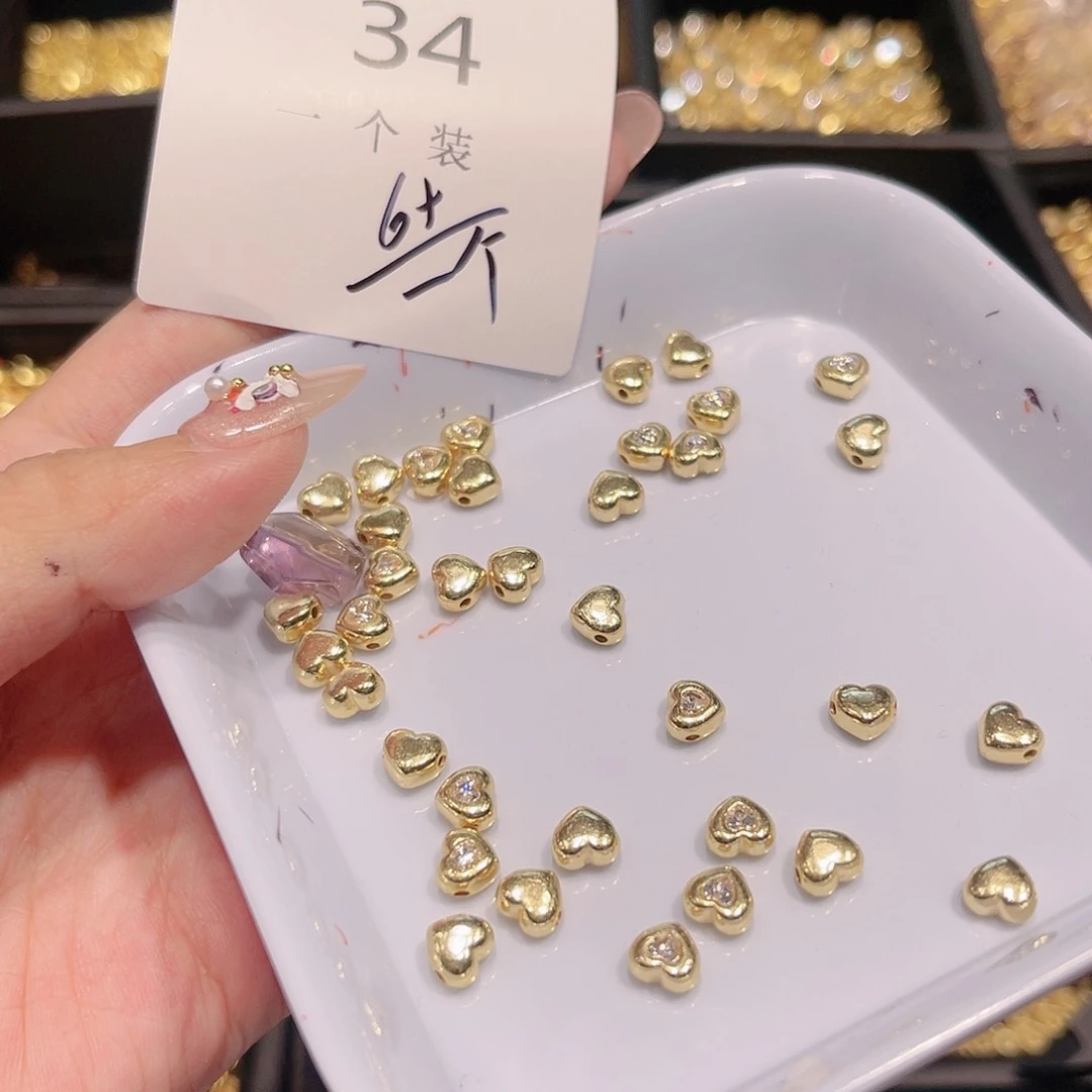 紫晶珠宝半成品银S925镀金镶嵌34