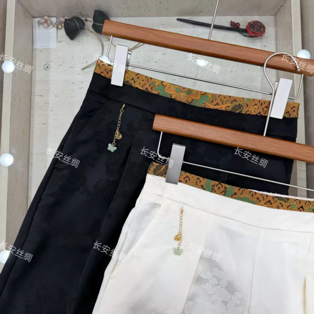 长裤休闲裤宽松低腰直筒裤复古夏季宽松裤子-KK5225