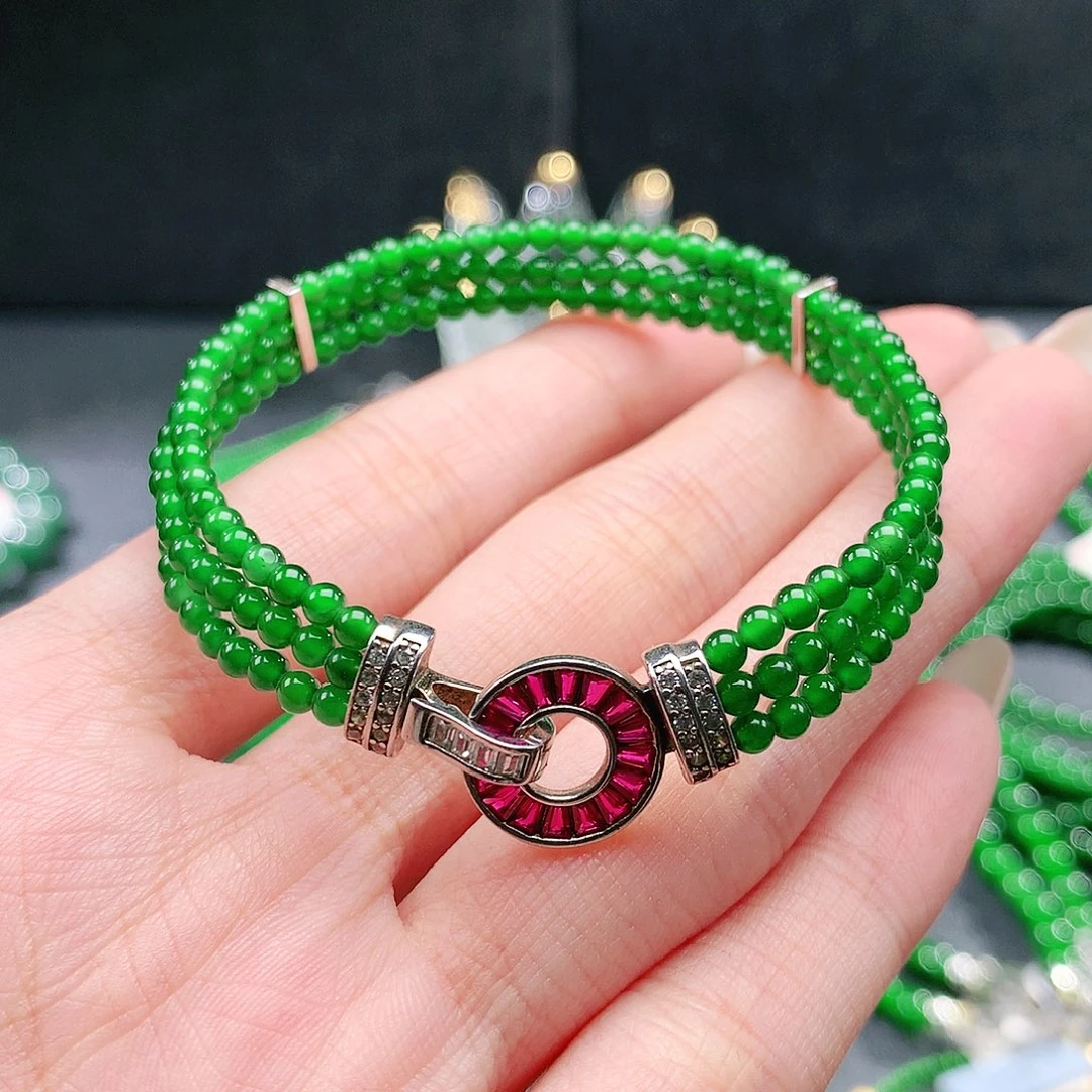 翡翠未镶嵌手链手链